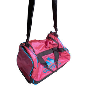 Adidas Defender Sport Pink Duffle Bag Nice...Gently Used 17" Long